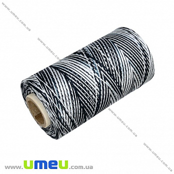 Нитки шовкові Doli меланжеві, Чорні 206, 500 м (MUL-021567)