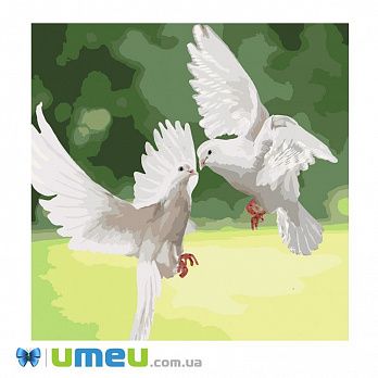 [Архів] Картина за номерами Ідейка Білосніжні голуби КН04149, 40х40 см (SXM-038728)