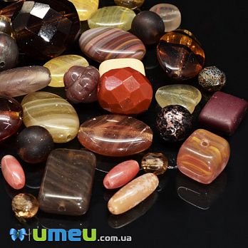 Бусины чешское стекло Preciosa 92-Mix111-Metallic Brown (BUS-048078)