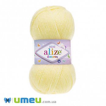 Пряжа Alize Sekerim Bebe 100 г, 320 м, Жовта світла 13 (YAR-047040)