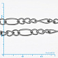 Ланцюг, Темне срібло, 7х3,5 мм (ZEP-007788)