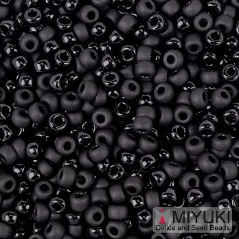 Бісер японський Miyuki круглий RR 8/0 №mix109, Чорний (BIS-055974)