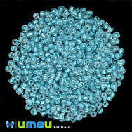 Бісер китайський великий, 6/0, Блакитний забарвлений, 4 мм (BIS-037724)
