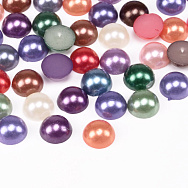 Напівбусини пластикові Перли, 8 мм, Круглі, Мікс (KAB-055201)