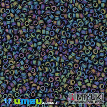 Бісер японський Miyuki круглий RR 15/0 №401FR, Ірис матовий (BIS-039875)