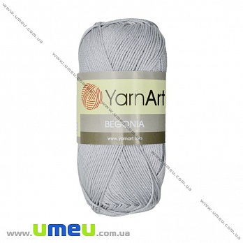 Пряжа YarnArt Begonia 50 г, 169 м, Сіра світла 4920 (YAR-023016)