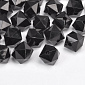 Намистини для сумок ОПТ Акрилові, Куб гранований, 11,5х10 мм, Чорні (BUS-059940)