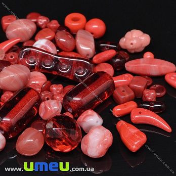Намистини чеське скло Preciosa 92-Mix2-Red (BUS-036043)
