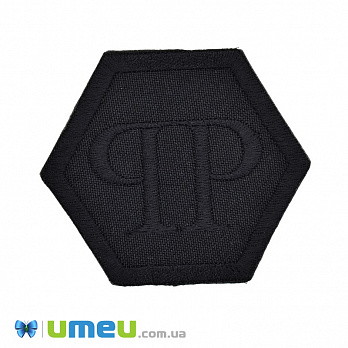 Термоаппликация Philipp Plein, 7х6 см, Черная (APL-038202)