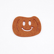 Декоративний виріб з фетру Гарбуз, 6х4,5 см, Помаранчевий (DIF-051546)