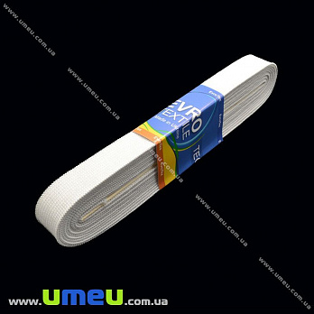 Резинка плоская 20 мм, Белая (LEN-014107)