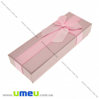 Подарочная коробочка Прямоугольная, 12х4,5х2,5 см, Розовая (UPK-023184)