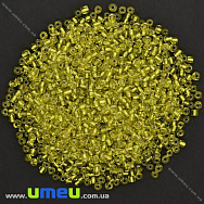 Бісер китайський середній, 8/0, Жовтий блискучий, 3 мм (BIS-026152)