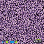 Бісер чеський 11/0, №46025, Фіолетовий, Перламутровий (BIS-044855)