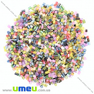 Бісер китайський рубка, 2,2 мм, Мікс прозорий (BIS-026196)