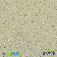 Бісер чеський 11/0, №47102, Молочний, Перламутровий (BIS-028440)