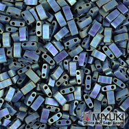 Бісер японський Miyuki HALF TILA №2064, 5х2,3 мм, Ірис зелений матовий (BIS-053249)