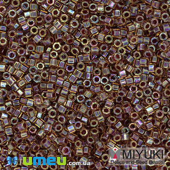 Бісер японський Miyuki Delica Cut 11/0 DBC0091, Коричневий АВ (BIS-040111)