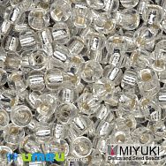 Бісер японський Miyuki круглий RR 6/0 №1, Сріблястий (BIS-045997)