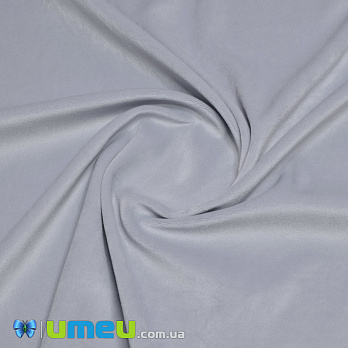 Оксамит китайський стрейчевий на інтерлок Плюшевий, Сірий, 20х29 см (TKN-040572)