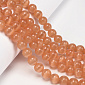 Намистини Котяче око, Синт. камінь, 10 мм, Помаранчеві, Круглі (BUS-054274)
