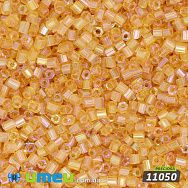 Бісер чеський Рубка 10/0, №11050, Бежевий прозорий АВ (BIS-044000)