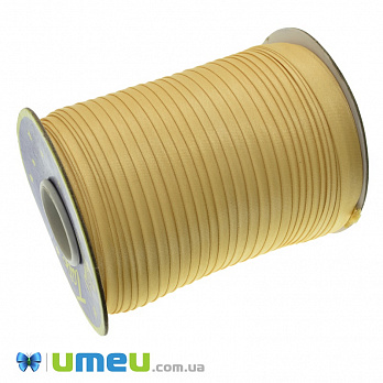 Атласная косая бейка, 15 мм, Золотистая светлая (LEN-037793)