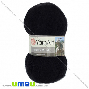 Пряжа YarnArt Angora De Luxe 100 г, 520 м, Чорна 585 (YAR-029524)