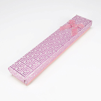 Коробочка Прямоугольная, 21,3х4,3х2,2 см, Розовая (UPK-042831)