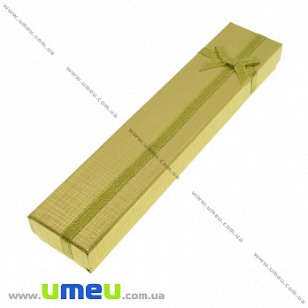Подарочная коробочка Прямоугольная, 20х4х2,4 см, Золотистая (UPK-035279)