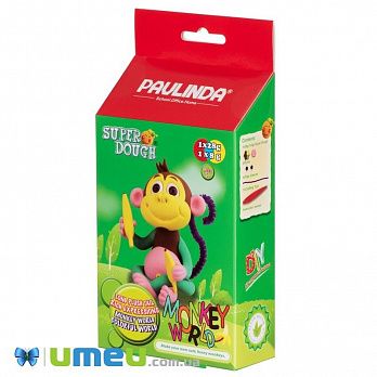 Маса для ліплення Paulinda Super Dough Monkey World мавпа з очима (DIF-043530)