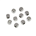 Бусины из нержавеющей стали Куб, 3 мм, Темное серебро (STL-055608)