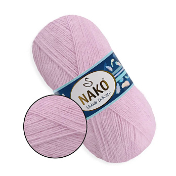 Пряжа Nako Mohair Delicate №5090, 100 г, 500 м, Рожева світла (YAR-060785)