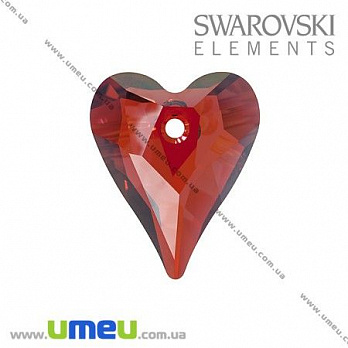 [Архів] Підвіска Swarovski 6240 Red Magma, 37х30 мм, Серце (POD-005644)