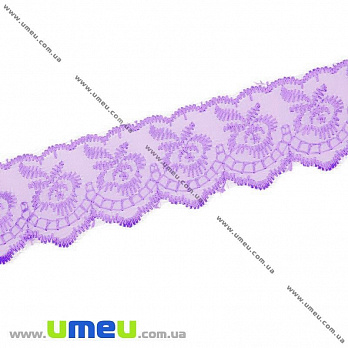 Мереживо органза Яблучко, 40 мм, Сиреневое (LEN-014523)