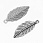 /p53532-podveska-metal-listik-antichnoe-serebro-31x13x1-5-mm/