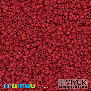 Бісер японський Miyuki круглий RR 15/0 №408, Червоний (BIS-043348)