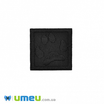 Термоаппликация Лапка, 3,5х3,5 см, Черная (APL-042555)
