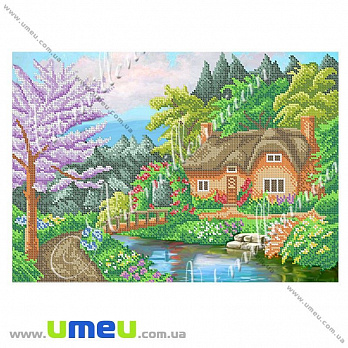 Схема для виш. бісером Art millennium, Будинок біля річки, 41х29 см (SXM-027928)