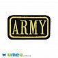Термоаплікація ARMY, 8,3 х4,8 см, Чорна (APL-047685)