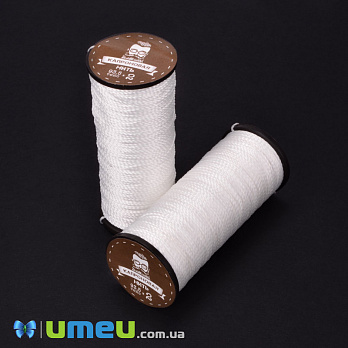 Нить капроновая (обувная) 93,5х2 т, Белая, 50 м (MUL-050850)