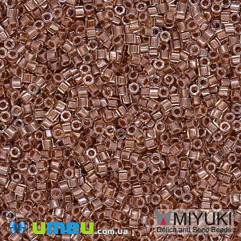 Бісер японський Miyuki Delica Cut 11/0 DBC0915, Червоно-коричневий (BIS-040114)