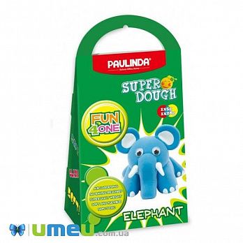 Маса для ліплення Paulinda Super Dough Fun4one Слоненятко (рухливі очі) (DIF-043536)
