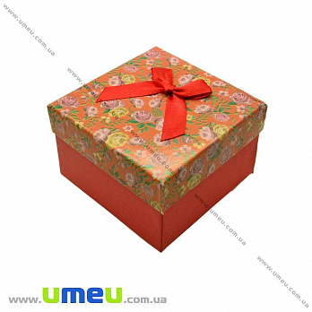 Коробочка подарочная с подушечкой, 9х9х5,5 см, Красная (UPK-019060)