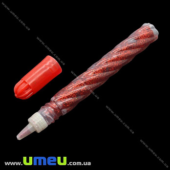 Клей глиттерный, Красный, 5 г (GLN-018131)