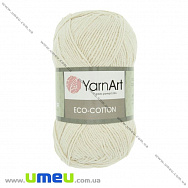 Пряжа YarnArt Eco-cotton 100 г, 220 м, Молочна 762 (YAR-025214)