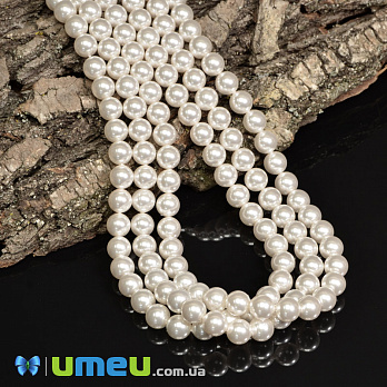 [Архів] Намистина Swarovski 5810 White Pearl 650, 8 мм (BUS-040852)