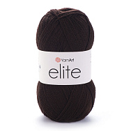 Пряжа YarnArt Elite 100 г, 300 м, Коричнева темна 217 (YAR-025376)