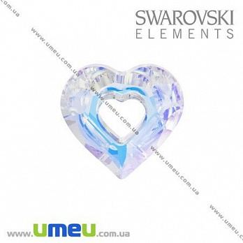[Архів] Підвіска Swarovski 6262 Crystal AB, 18х17 мм, Серце (POD-005635)