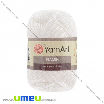 Пряжа YarnArt Etamin 30 г, 180 м, Белая 421 (YAR-023033)